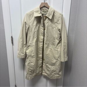 Women’s Eddie Bauer Trench Coat medium length Size XS